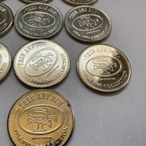 San Francisco 49ers then and now 1994-95 collectable coins 14 of 20 Lot #16 - Picture 10 of 12